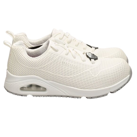Skechers Work Uno SR Composite Toe Color White Women's Shoes Size 9 B - Medium - Picture 2 of 11